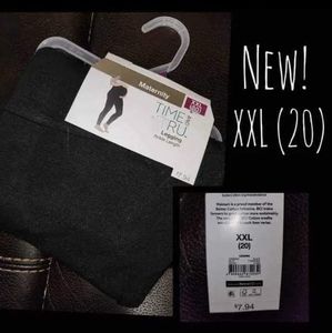 New! Womens Maternity Black Leggings XXL (20)